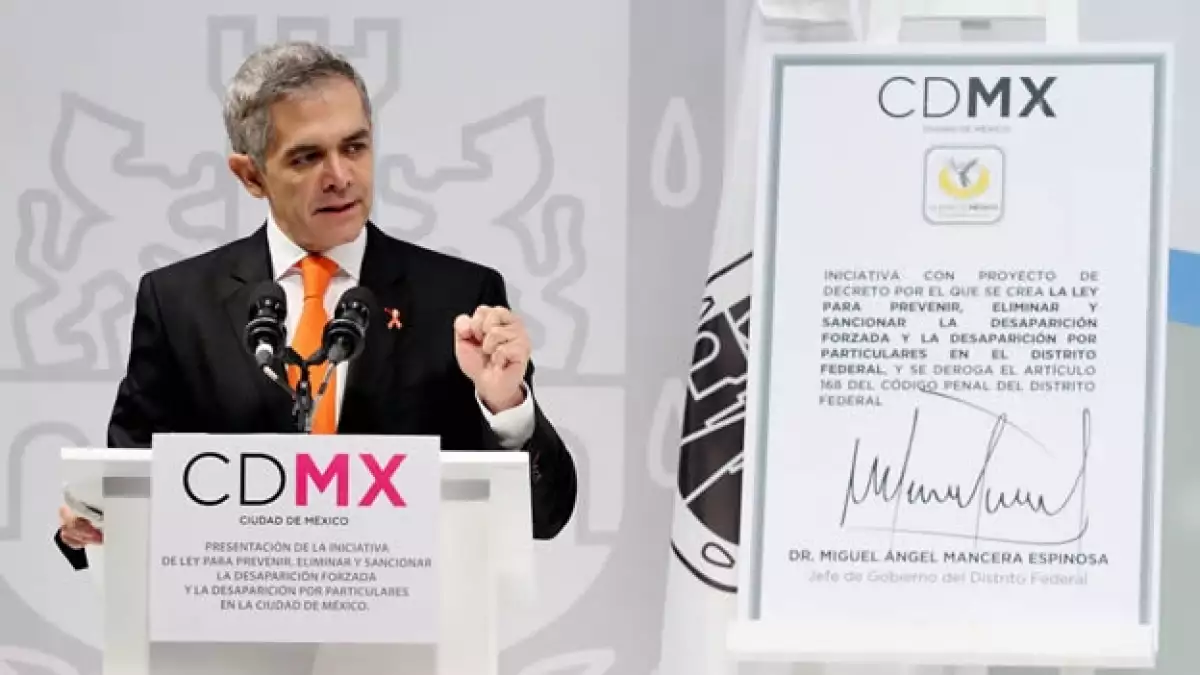 Mancera en anuncio