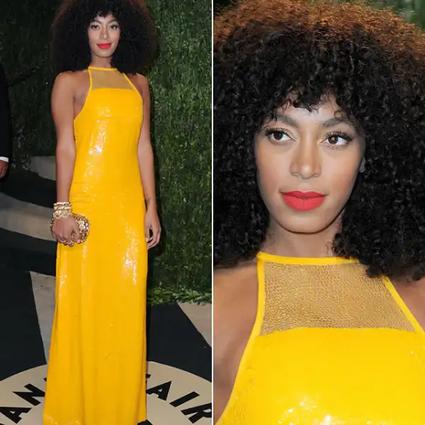 Post Oscar Vanity Fair Party 2013: Una vez más la vimos con su clásico afro, esta vez llevando los labios súper rojos para contrastar con su vestido Emilio Pucci.