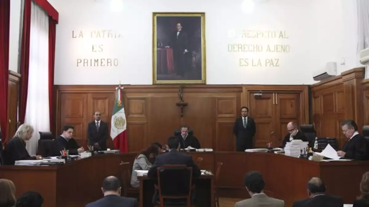 La Primera Sala de la Suprema Corte de Justicia de la Nación durante una sesión