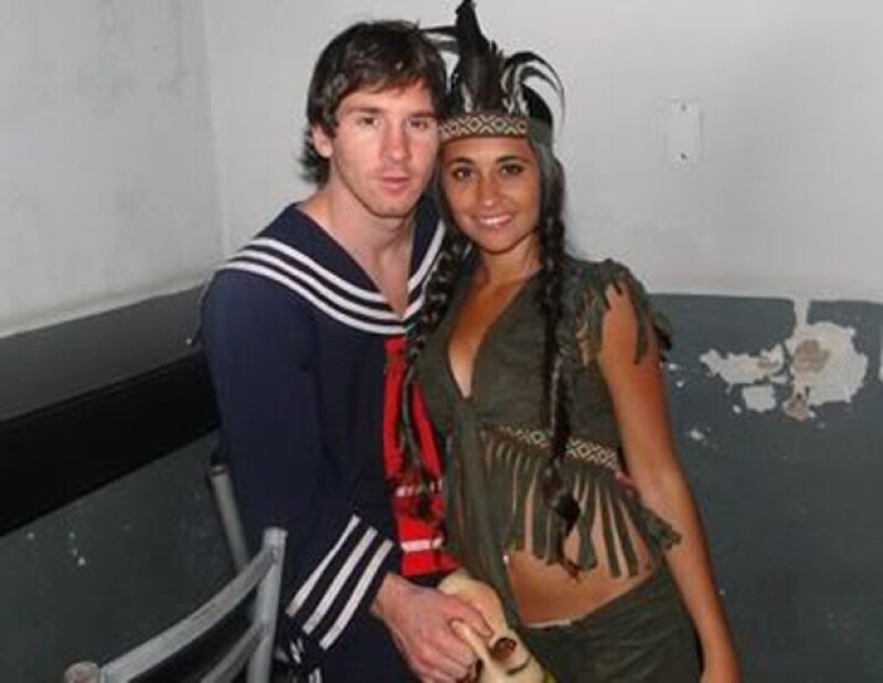 El deportista y su novia Antonella.