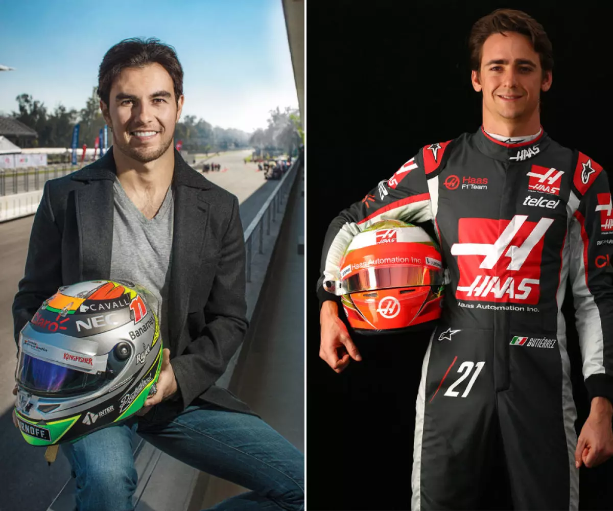 Checo Pérez y Esteban Gutiérrez