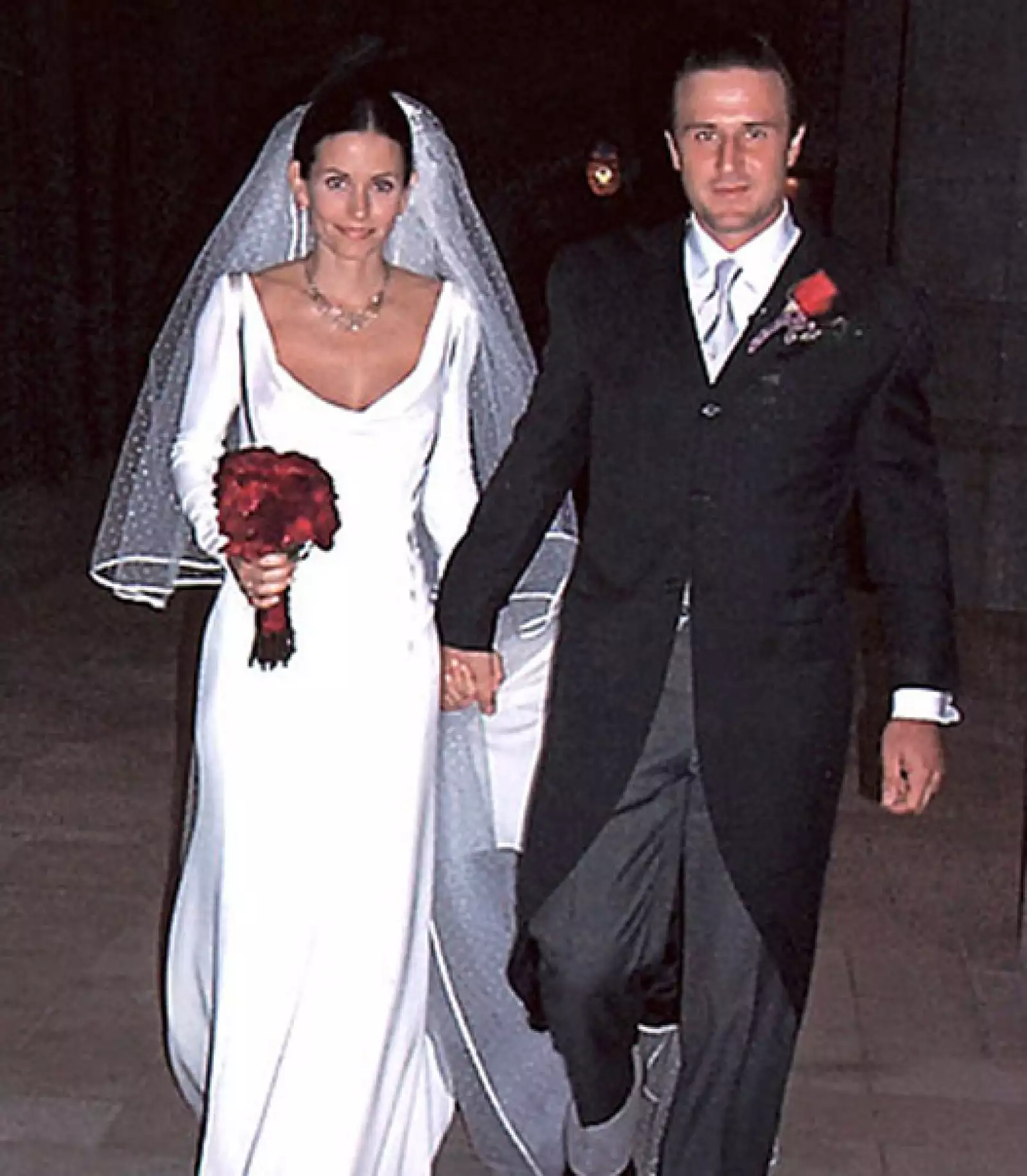 Courtney Cox eligió uno de los más caros, de rosas rojas.