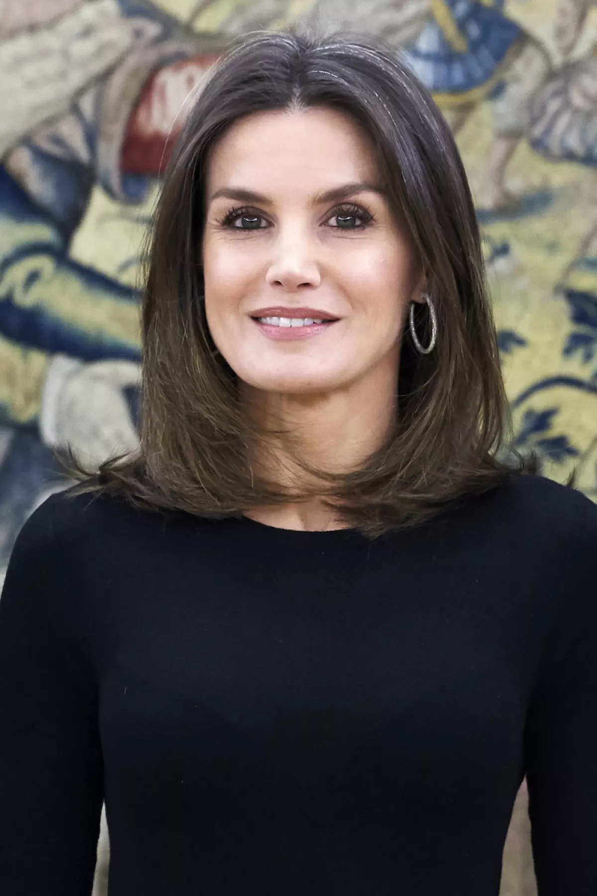 Queen Letizia Of Spain Attend Audiences At Zarzuela Palace