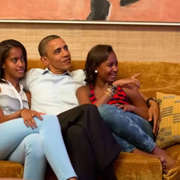 Barack Obama y su familia