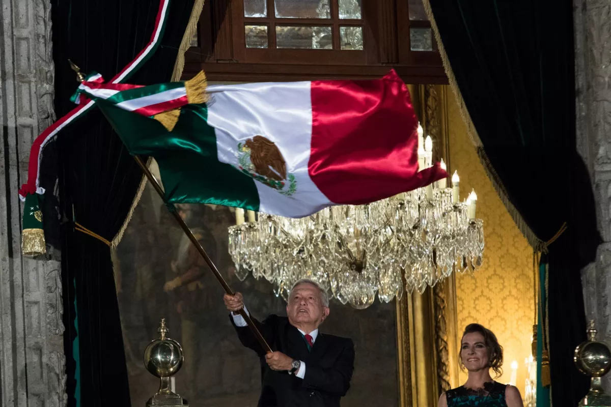 CIUDAD DE MÉXICO, 15SEPTIEMBRE2019.- Andrés Manuel López Obrador, Presidente de México, encabezó el grito de Independencia.
FOTO: MOISÉS PABLO /CUARTOSCURO.COM