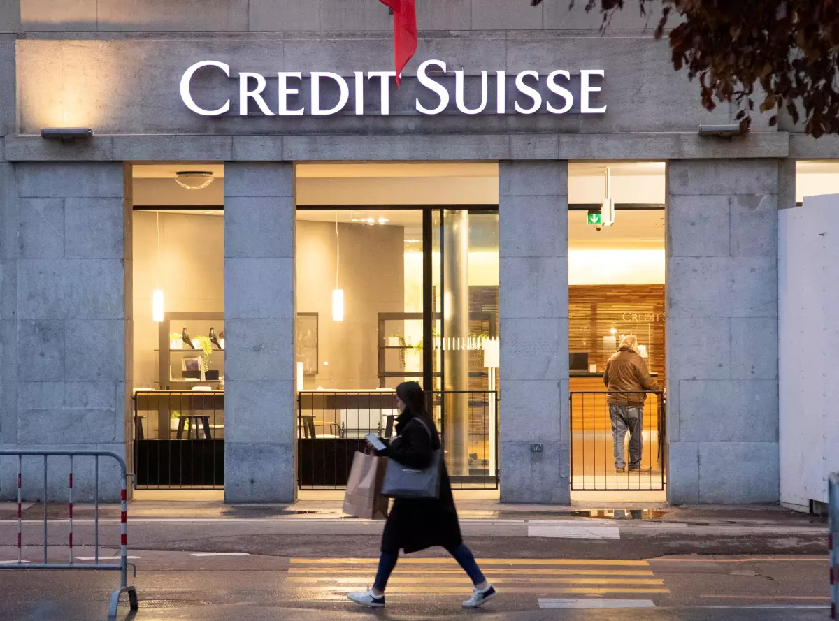 Logo de una sucurusal de Credit Suisse