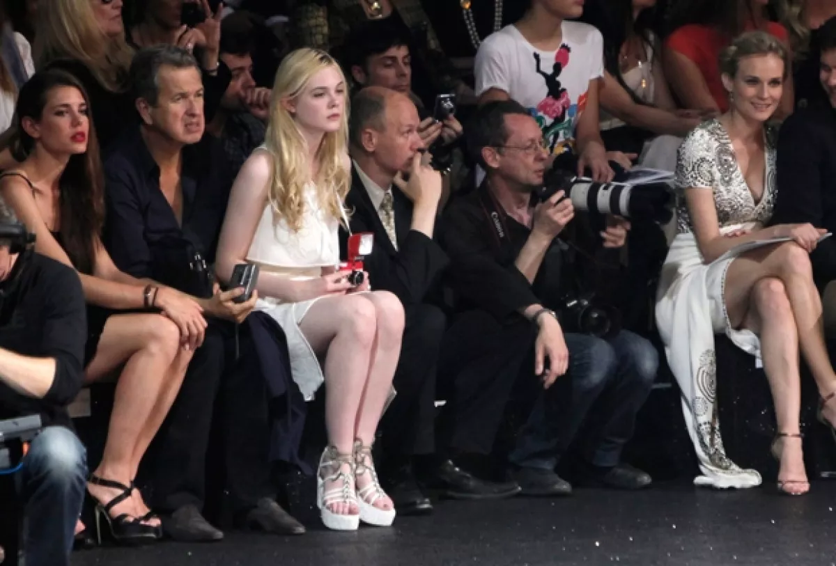 Front row del desfile Haute Couture Otoño-Invierno 2011/2012 de la firma Chanel.