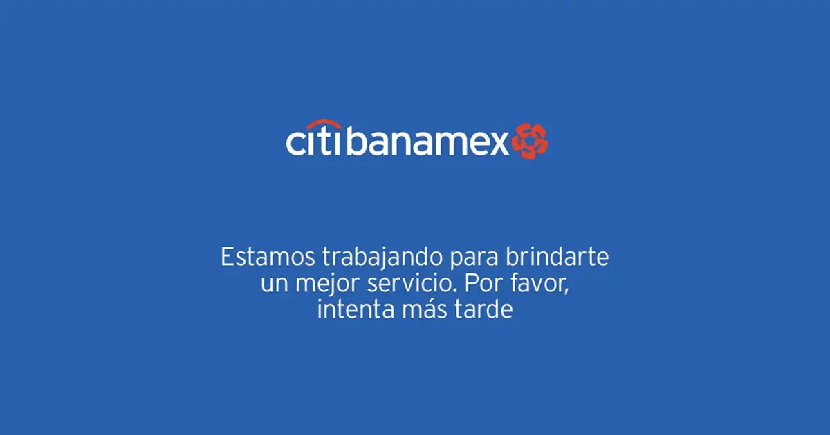 app citibanamex falla