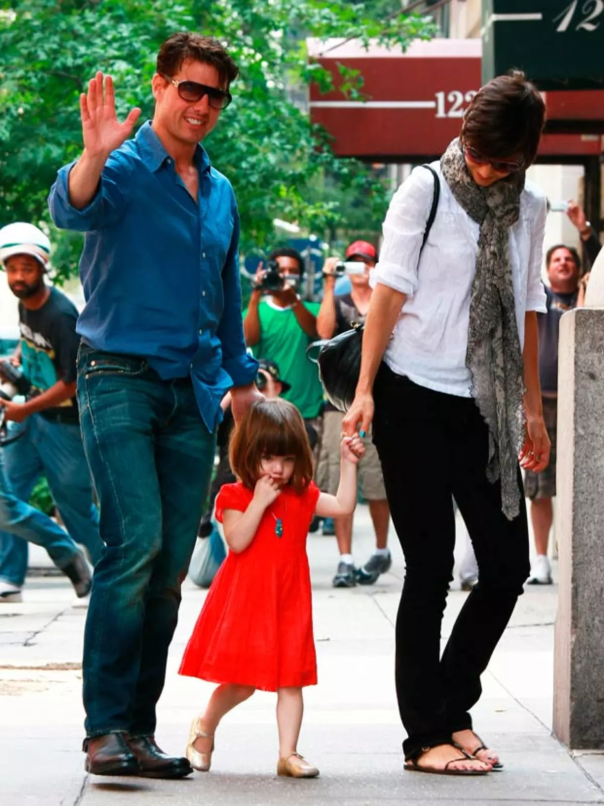 Aquí Tom Cruise y Katie Holmes juntos, cuando Suri tenía 2 años.