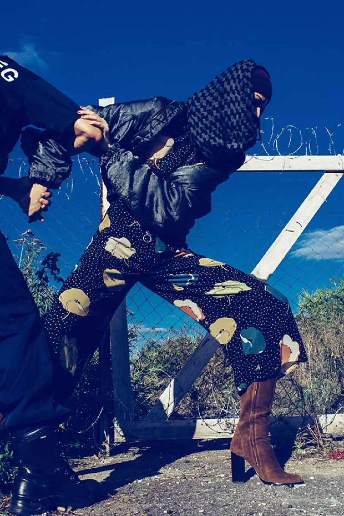 Incluso, una de las fotografiadas lució el tradicional velo de las mujeres musulmanas.