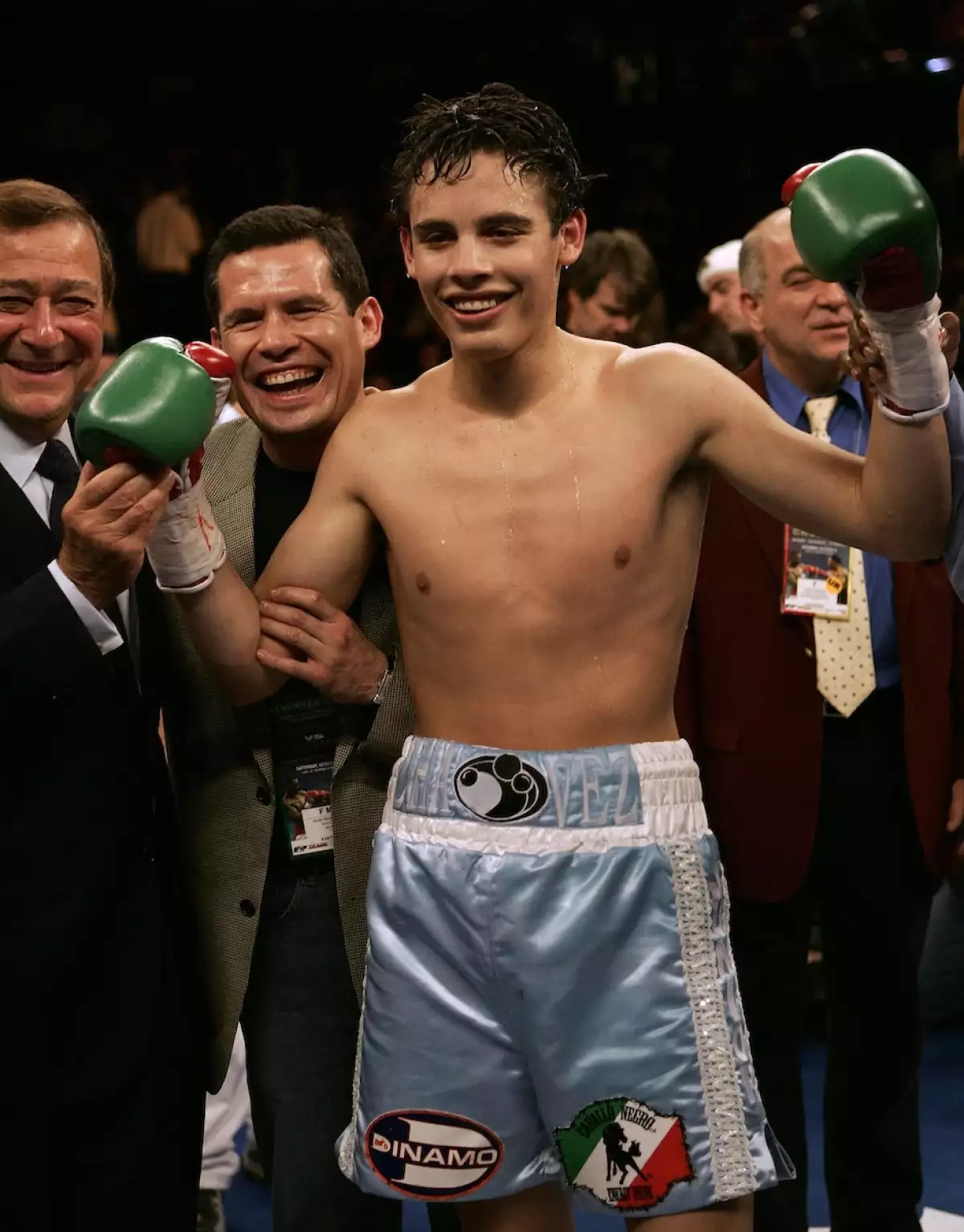 Julio César Chávez y su hijo Julio César Chávez Jr.