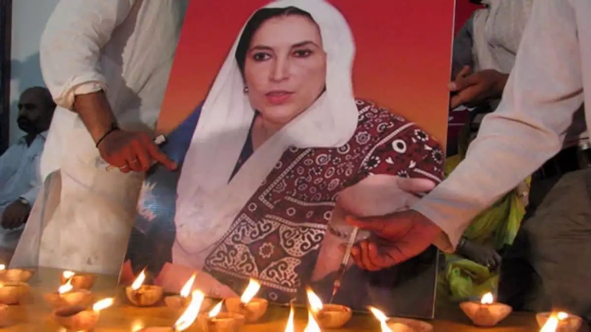 Retrato homenaje Benazir Bhutto
