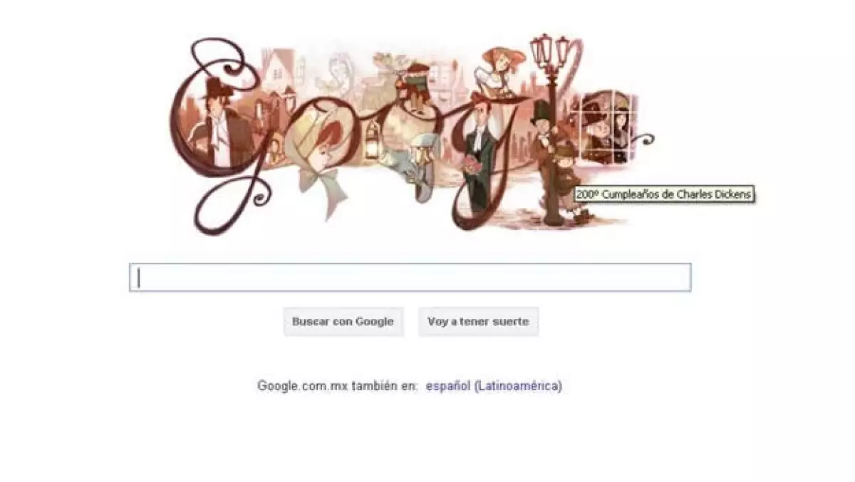 charles dickens google doodle