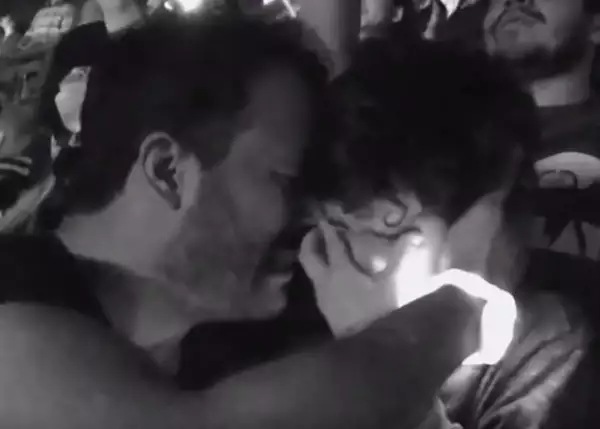 Luis Vázquez no pudo contener las lágrimas al ver a su hijo tan emocionado al ver a Coldplay.