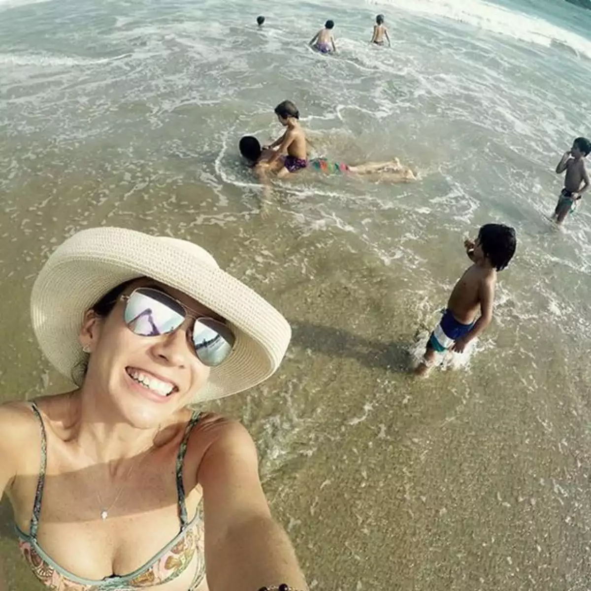La conductora presumió sus vacaciones junto a sus hijos.