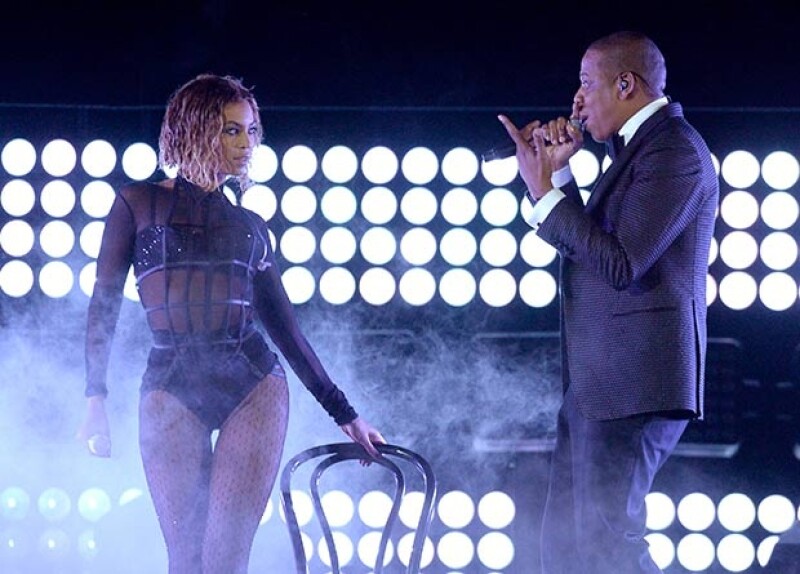 Beyoncé y Jay Z mostraron gran química sobre el escenario.