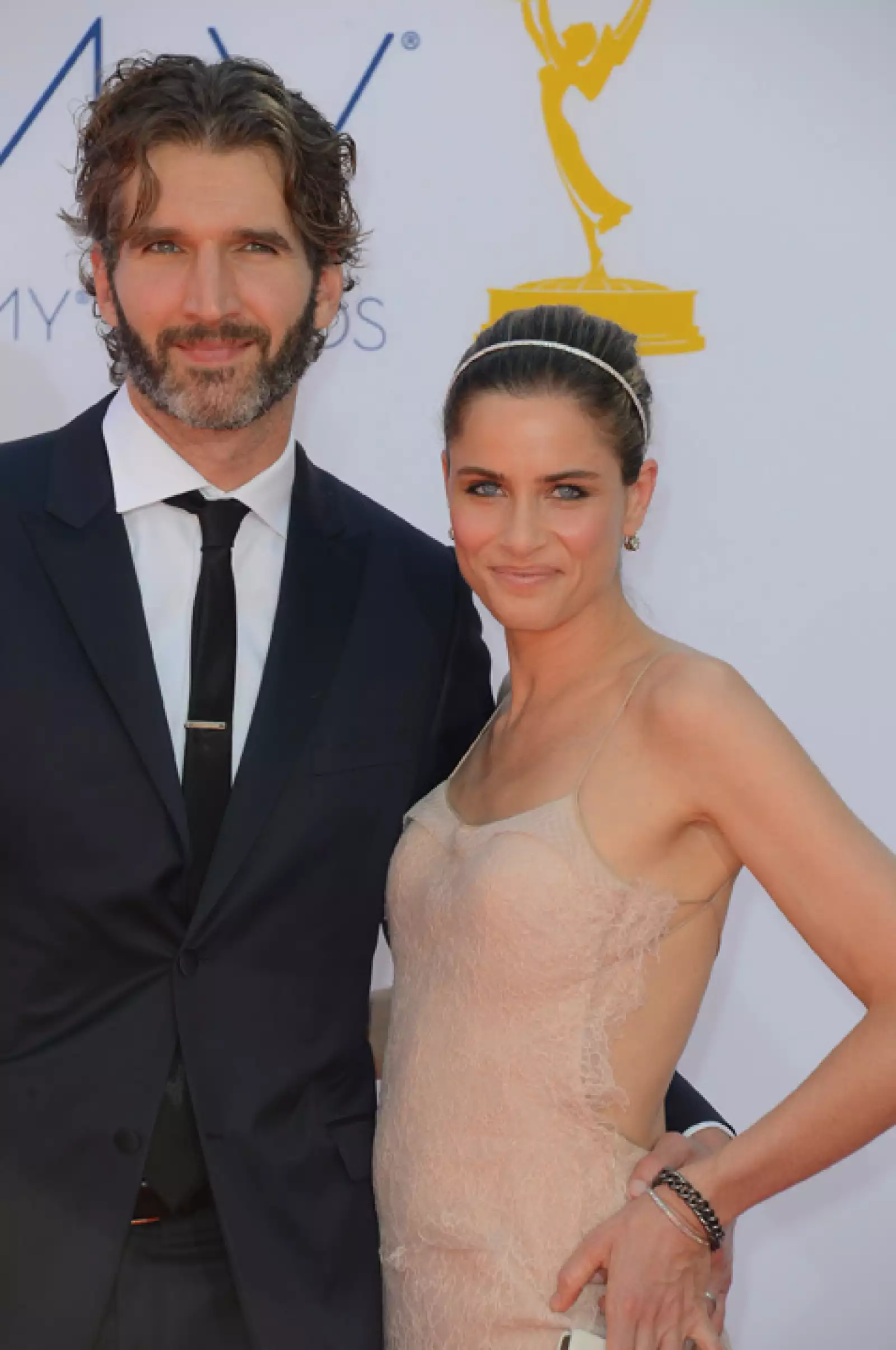 David Benioff y Amanda Peet.