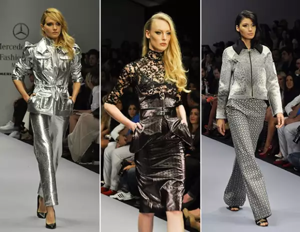 Con un aire intergaláctico y experimentación en telas, Jorge Duque nos soprendió a todos los asistentes.