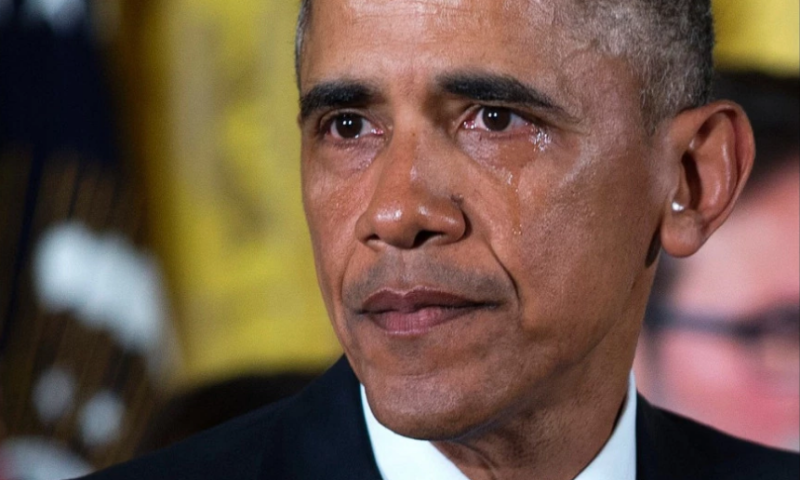 Barack Obama llora en discurso de armas