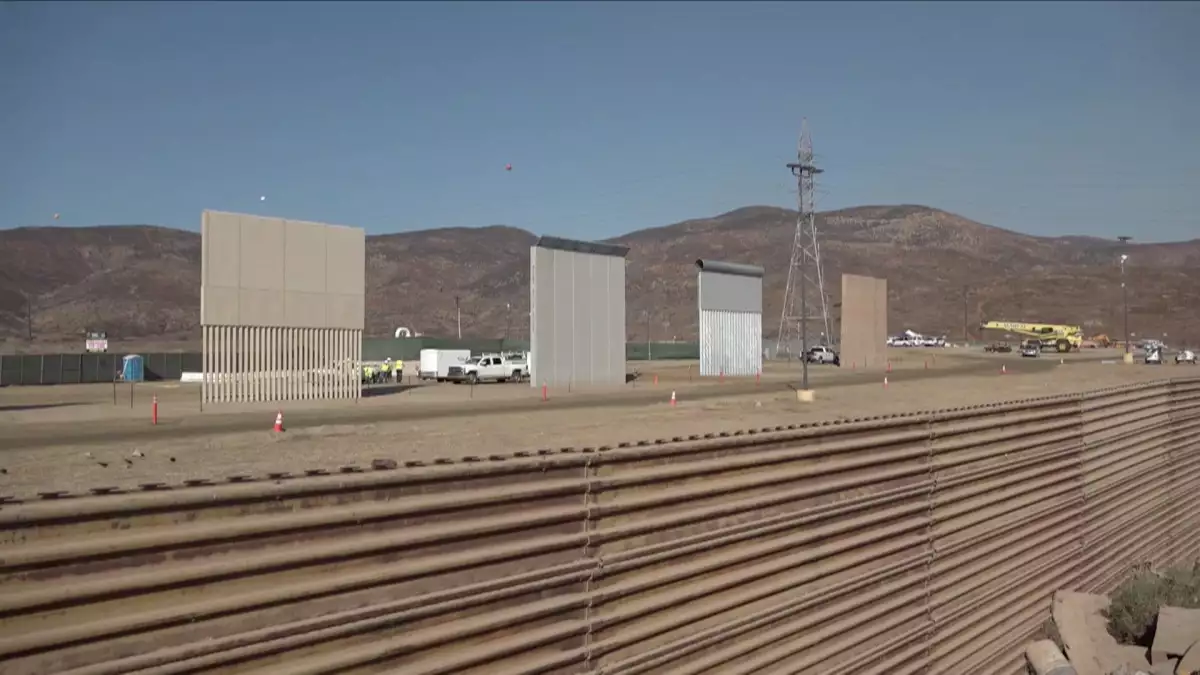 Así se ven los ocho prototipos del muro de Trump en la frontera con México