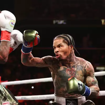 Foto de Gervonta Davis durante la pelea de box contra Lamont Roach en marzo de 2025.