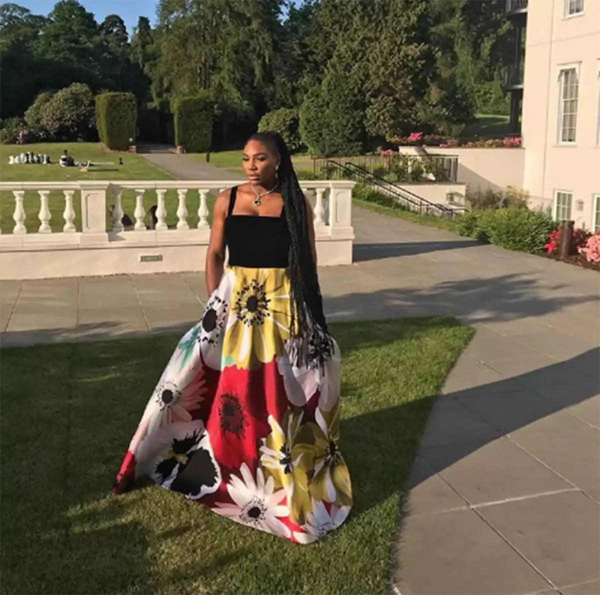 Serena Williams con tenis