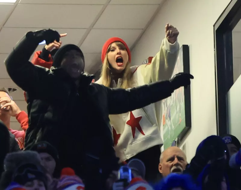 Taylor Swift at the AFC Divisional NFL Playoff game between the Kansas City Chiefs and The Buffalo Bills at Highmark Stadium in Orchard Park, New York - 21 Jan 2024