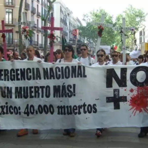 marcha por la paz en barcelona