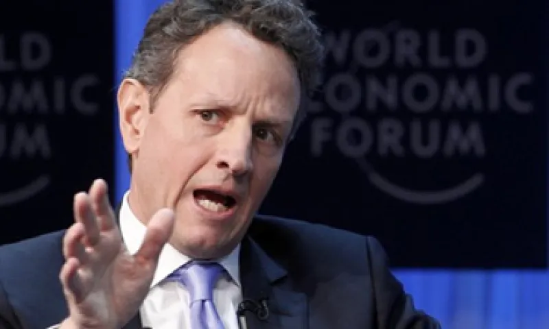 Geithner aseguró en el WEF que  las políticas de austeridad y ahorro emprendidas en la zona euro no bastarán para sacarla de la crisis. (Foto: AP)