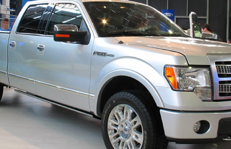 Ford, F-150. Una de las 14 camionetas tipo pick up aseguradas.