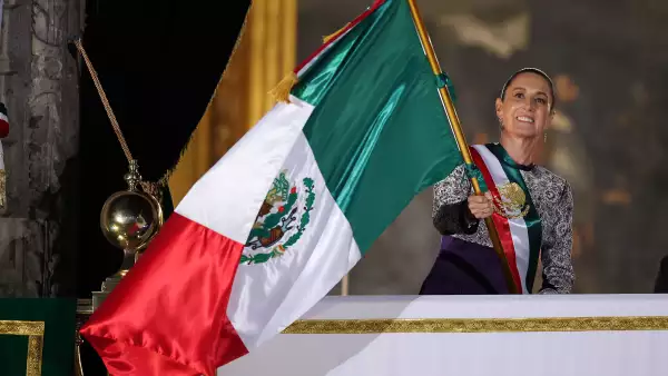President Claudia Sheinbaum Gives First Traditional 'Cry of Independence' Of Her Tenure