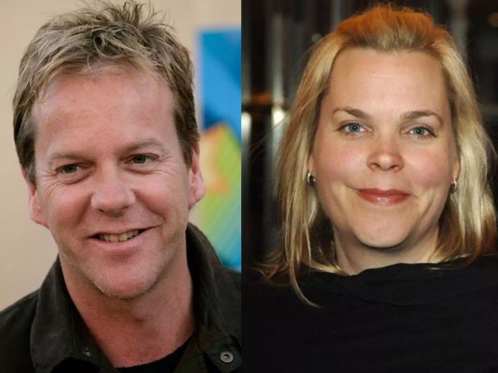 Kiefer Sutherland tiene una hermana llamada Rachel que nació siete minutos antes que él. Ella también se dedica al entretenimiento pero prefiere estar detrás de cámaras y a la supervisión de producciones.