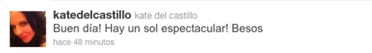 Kate envió saludos a sus fans y se mostró tranquila.