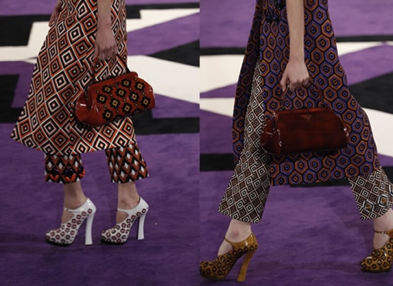 Pantalones estampados.