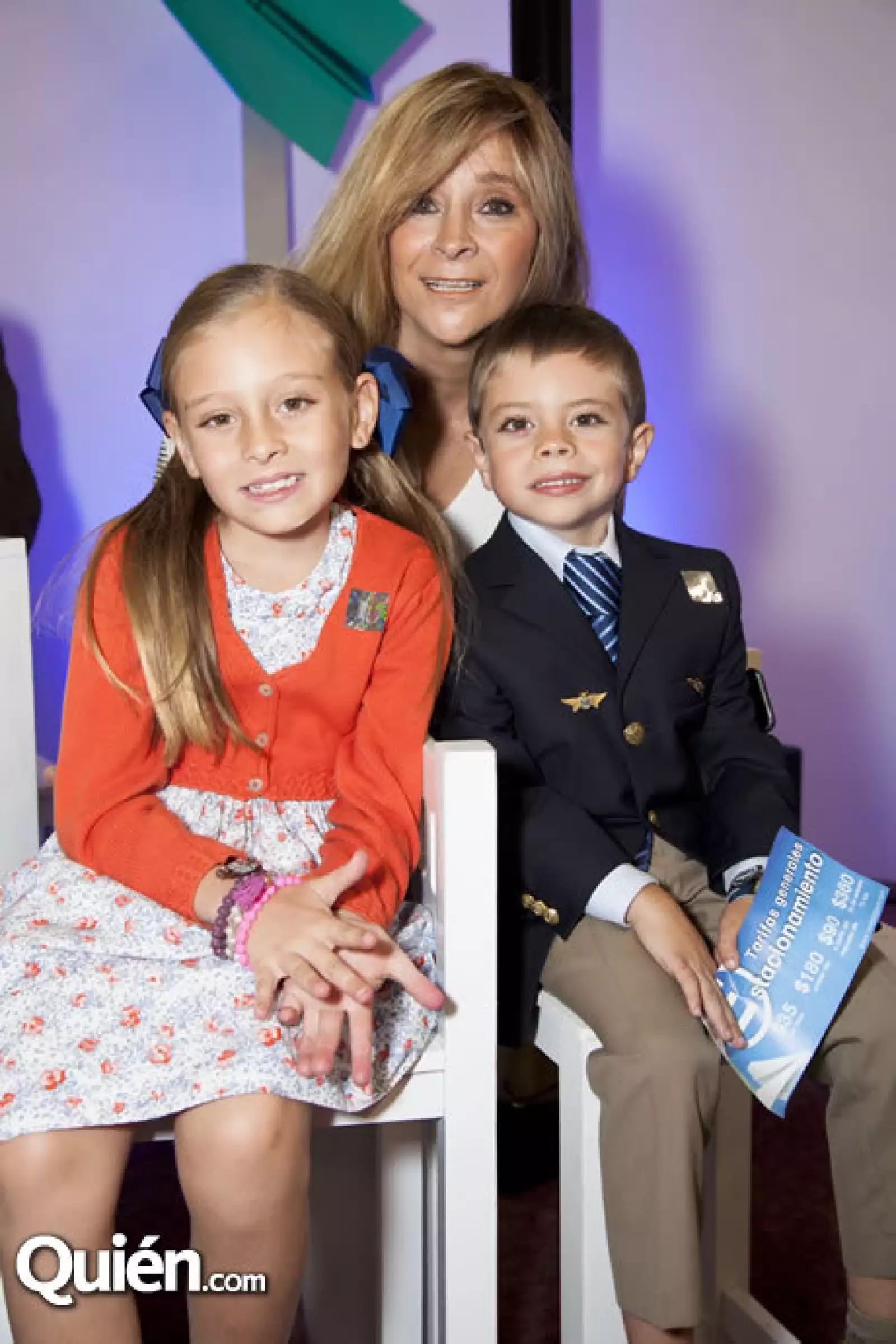 Rossana Bejos con Alexia y Javier García