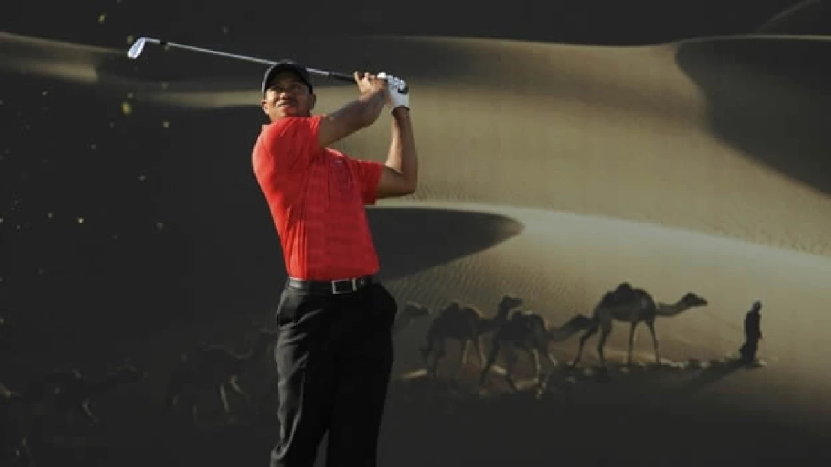 tiger woods en el campeonate de abu dabi
