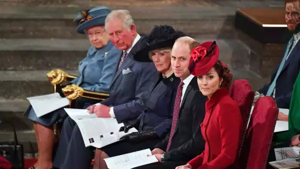 Reina Isabel II, Príncipe Carlos, Camilla Duquesa de Cornwall, Príncipe William, Kate Middleton