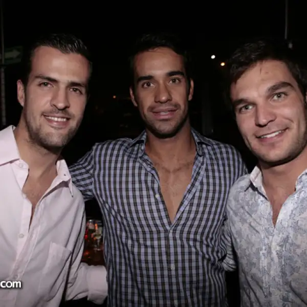 Albero Padilla, Julio Cazares y Pedro de la Hidalga