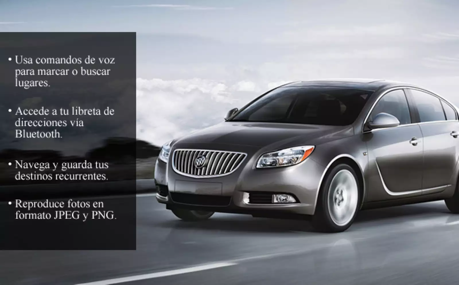 Conecta celulares, USB y MP3. Tiene una pantalla táctil.