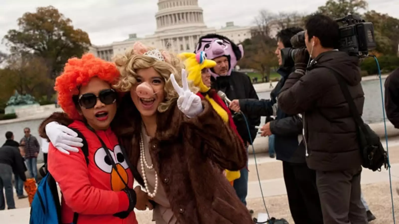 Los muppets marchan en Washington
