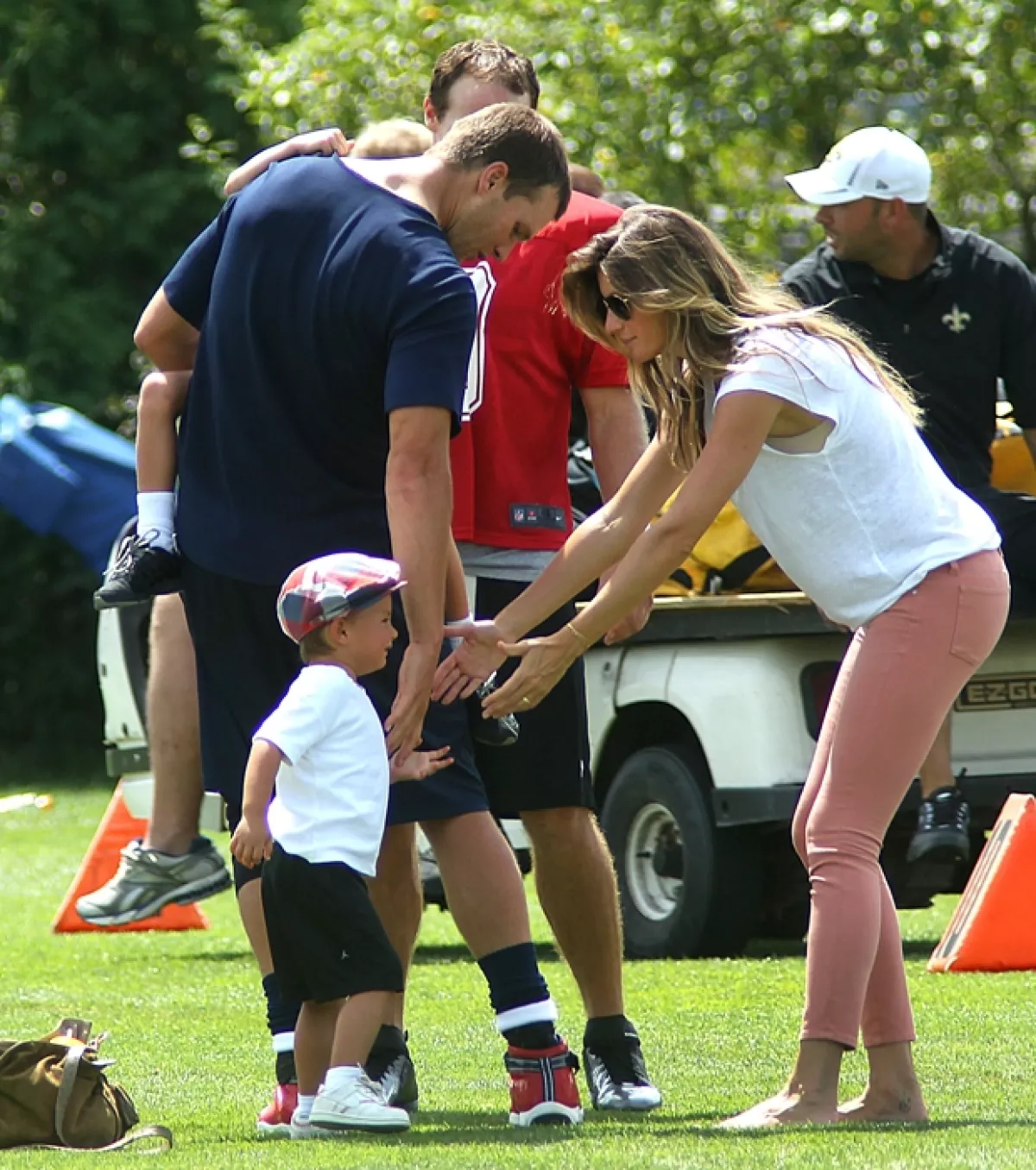 Gisele y su familia.