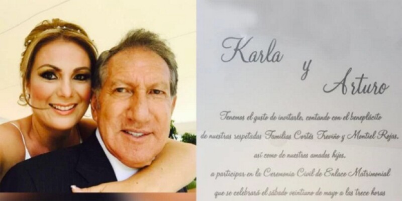 A sus 72 años de edad el ex gobernador del Estado de México se casó por cuarta ocasión. El matrimonio fue por lo civil con la michoacana Karla Cortés Treviño.