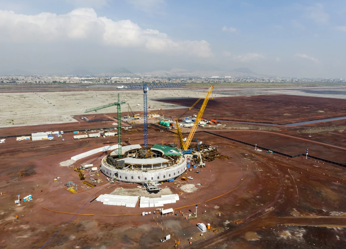 Avance en las obras del Nuevo Aeropuerto de la Ciuadad de Méxic