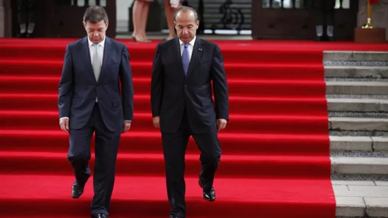 juan manuel santos y felipe calderon