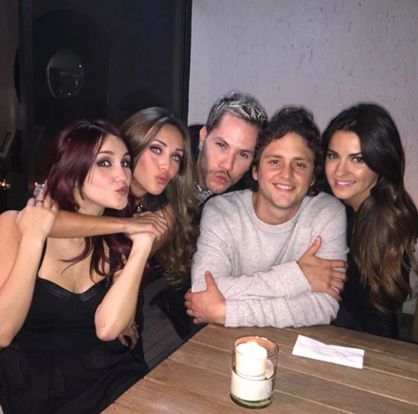 En febrero del año pasado, Christopher, Anahí, Cristian, Dulce María y Maite se reunieron en una íntima cena.