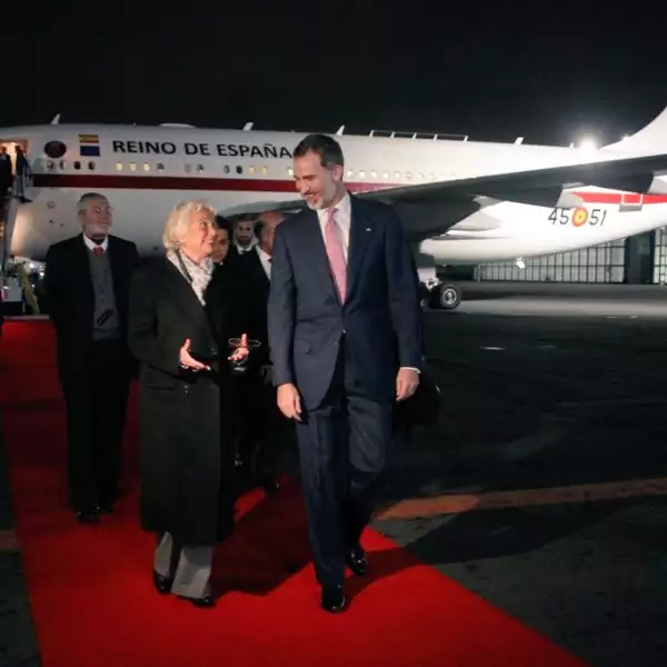 La llegada del Rey de España