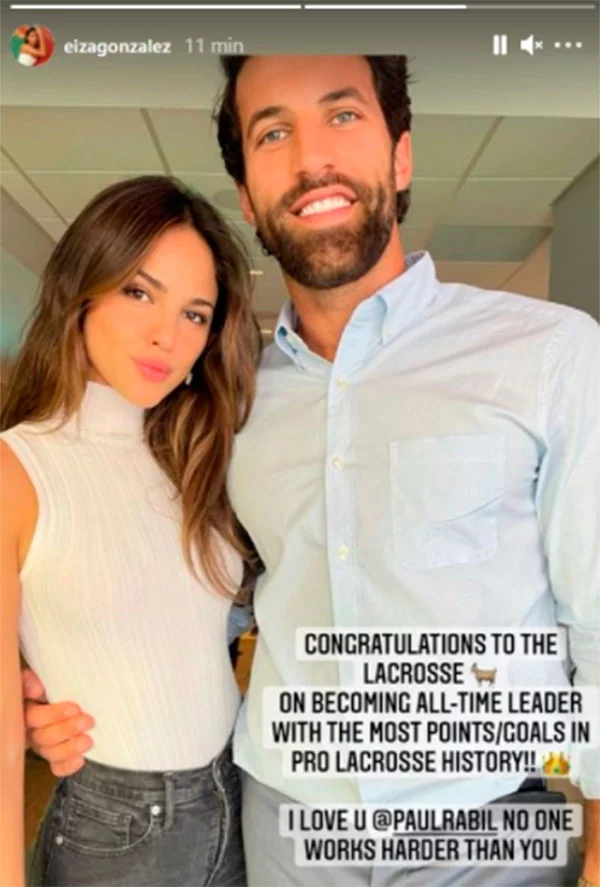 Eiza González y Paul Rabil