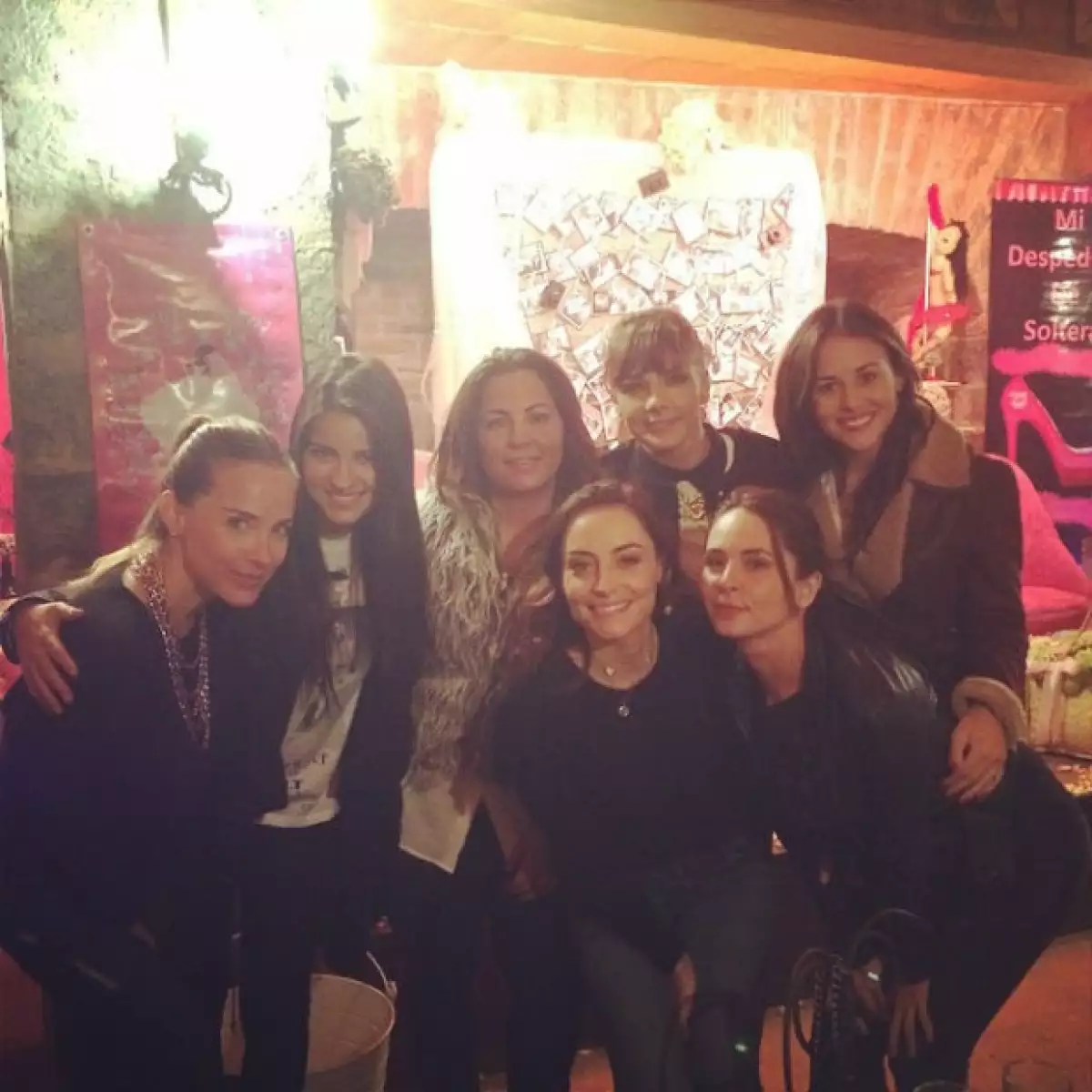 Marimar Vega fue la encargada de reunir a amigas de Zuria como Maite Perroni, Adriana Louvier y Rossana Nájera.