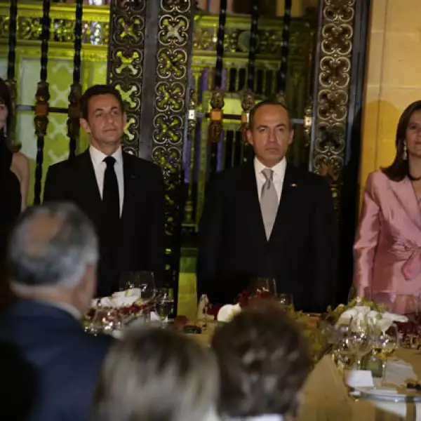 Cena Sarkozy en Palacio Nacional