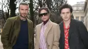 David, Victoria y Brooklyn Beckham